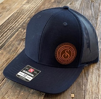 Navy Hat with Patch